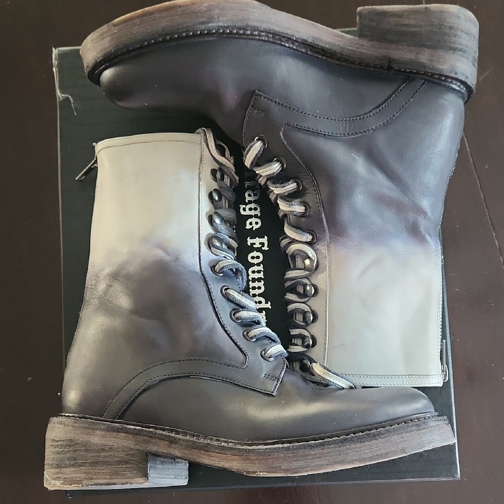 Womens Moto Combat Boots